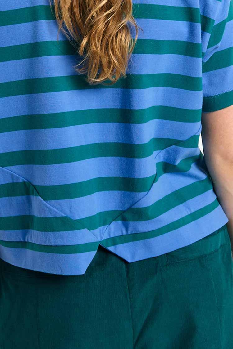 Suite13Lab Isquia Top Stripes Green Damen Streifenshirt grün